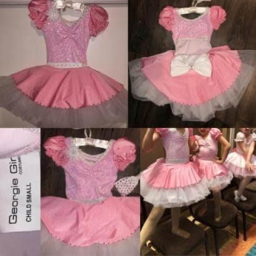Pink dance Costume Georgie Girl. Tutu